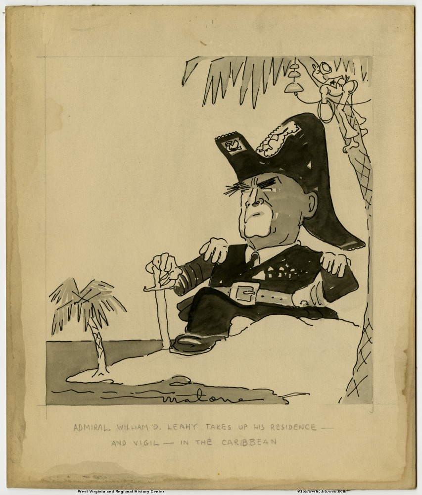 (Admiral William D. Leahy takes up his residence--and vigil--in the Caribbean.)