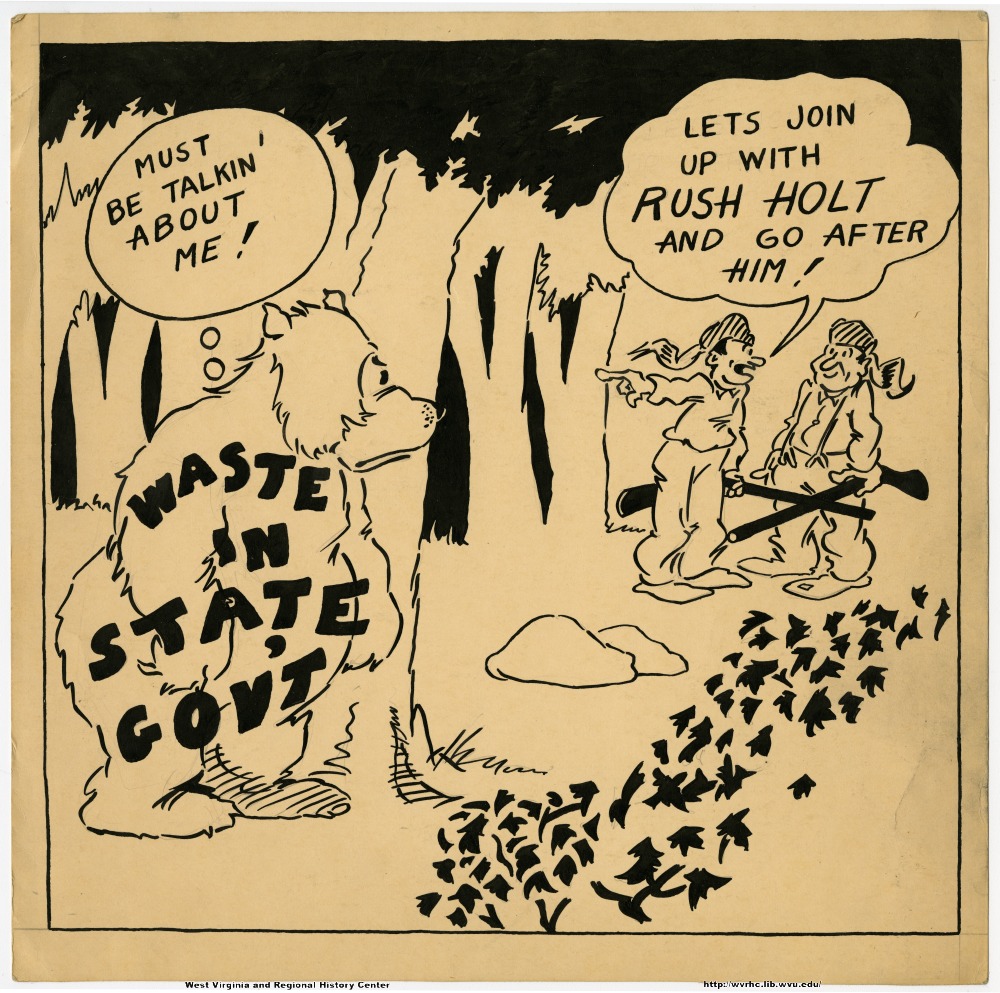 "Must be talkin about me!" "Let's join up with Rush Holt and go after him!" (Waste in state gov't.)